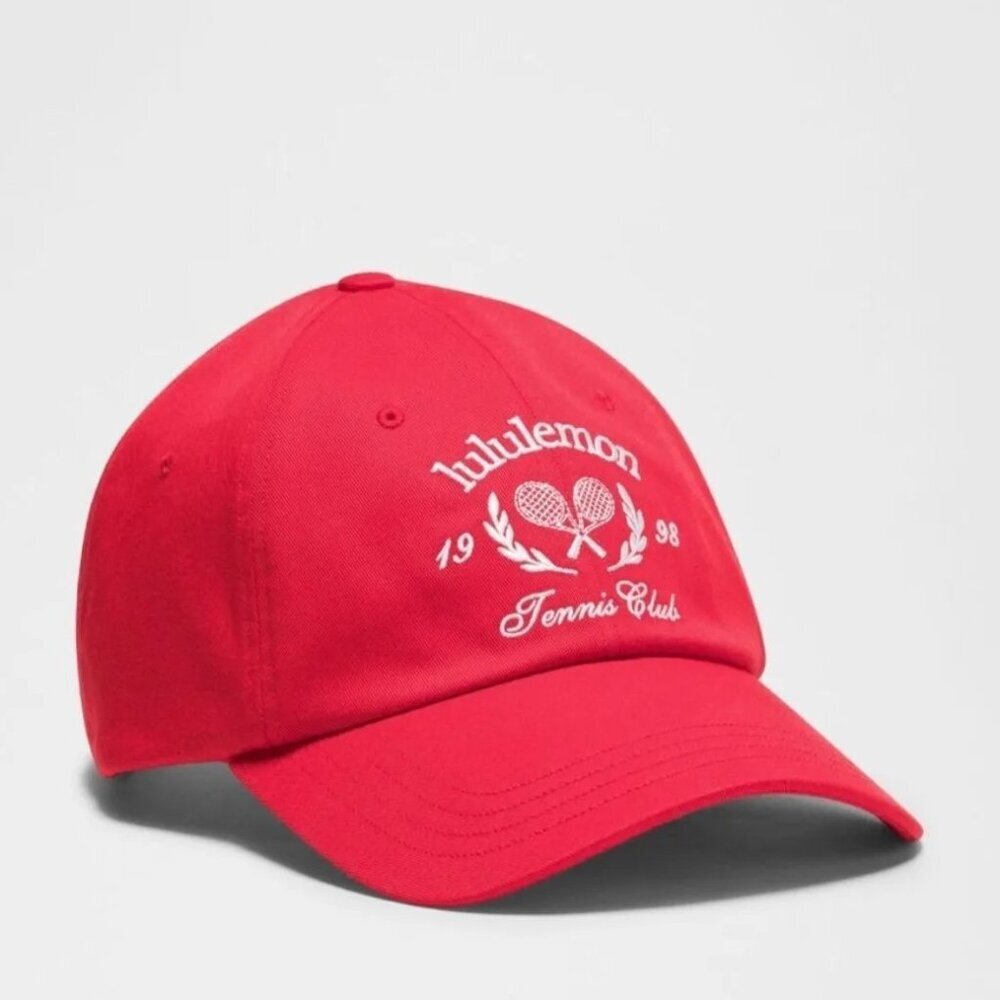 NWT Lululemon Classic Ball Cap * Tennis Club - S/M Lulu Red/White